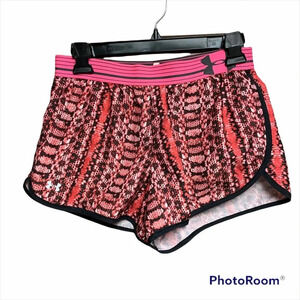 Under Armour pink running shorts size S heat gear